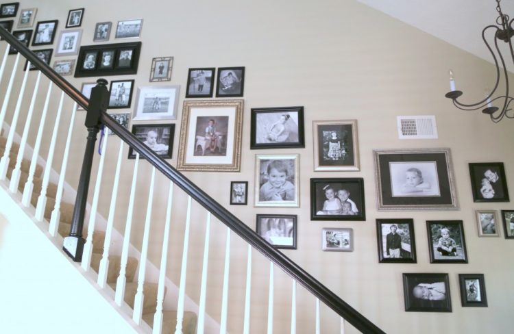 Family Photo Wall (Staircase)