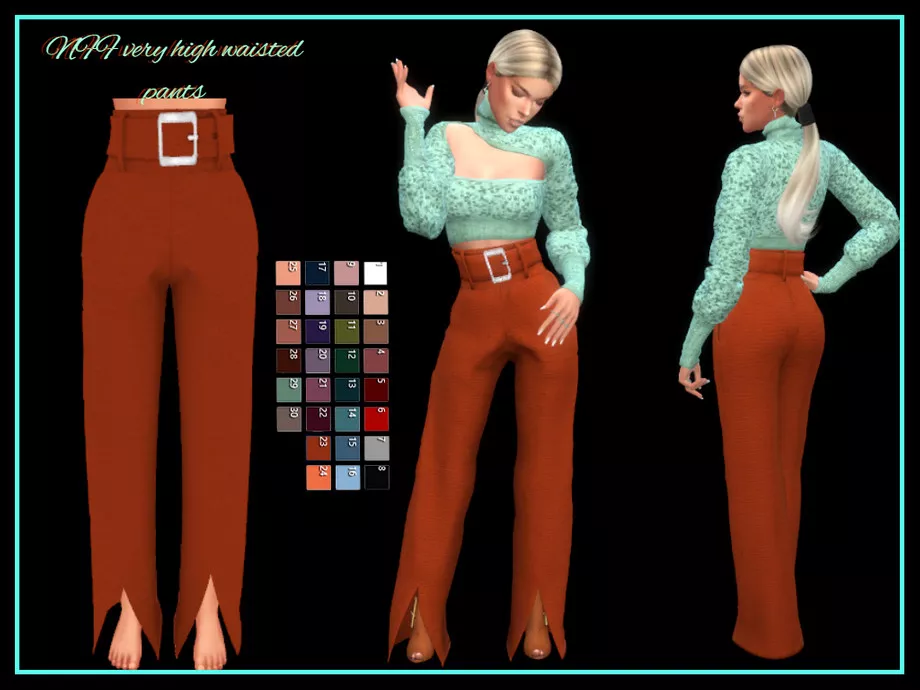 High-Waisted Trousers by Simpliciaty