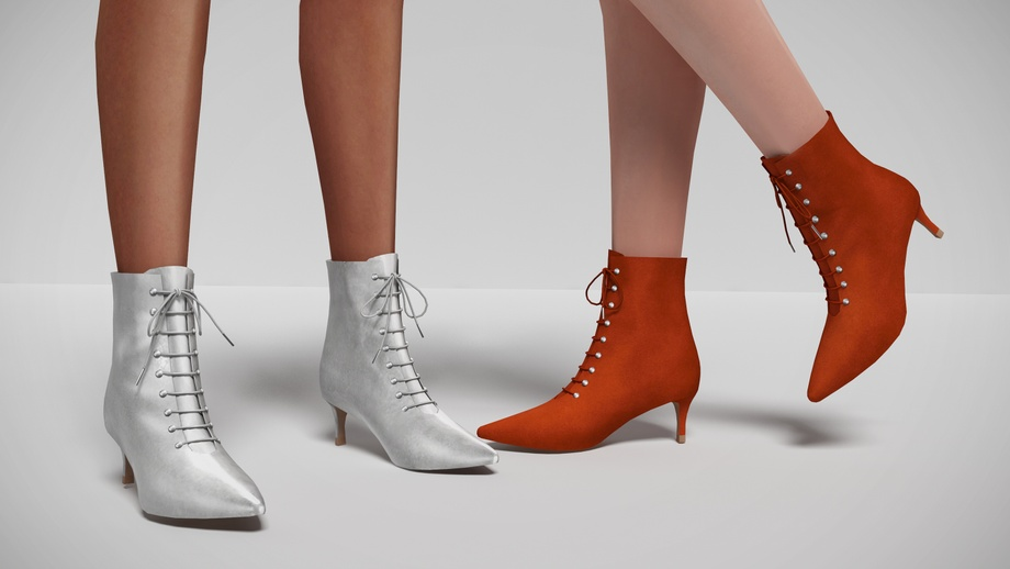 Lace Up Boots by Pralinesims