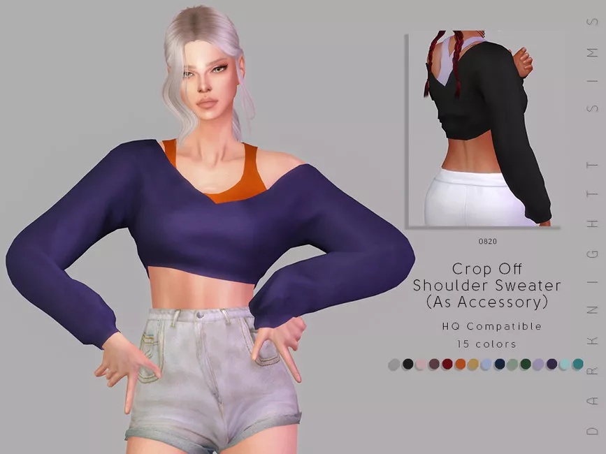 Off-Shoulder Sweater by Xmiramira