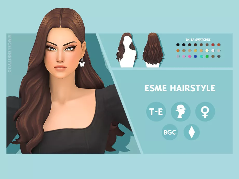 Esme Hair by Simstrouble