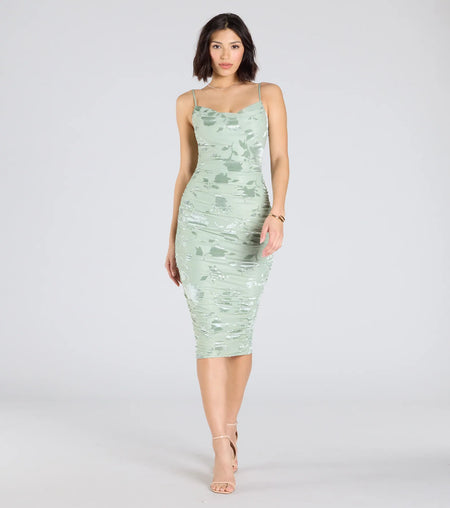 Flared Midi Dress