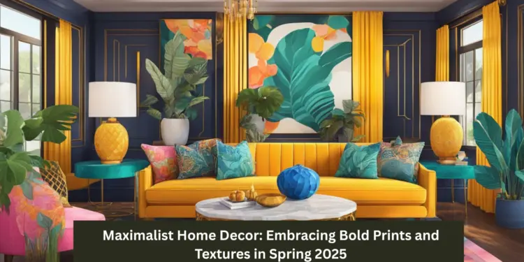 Maximalist Home Decor: Embracing Bold Prints and Textures in Spring 2025