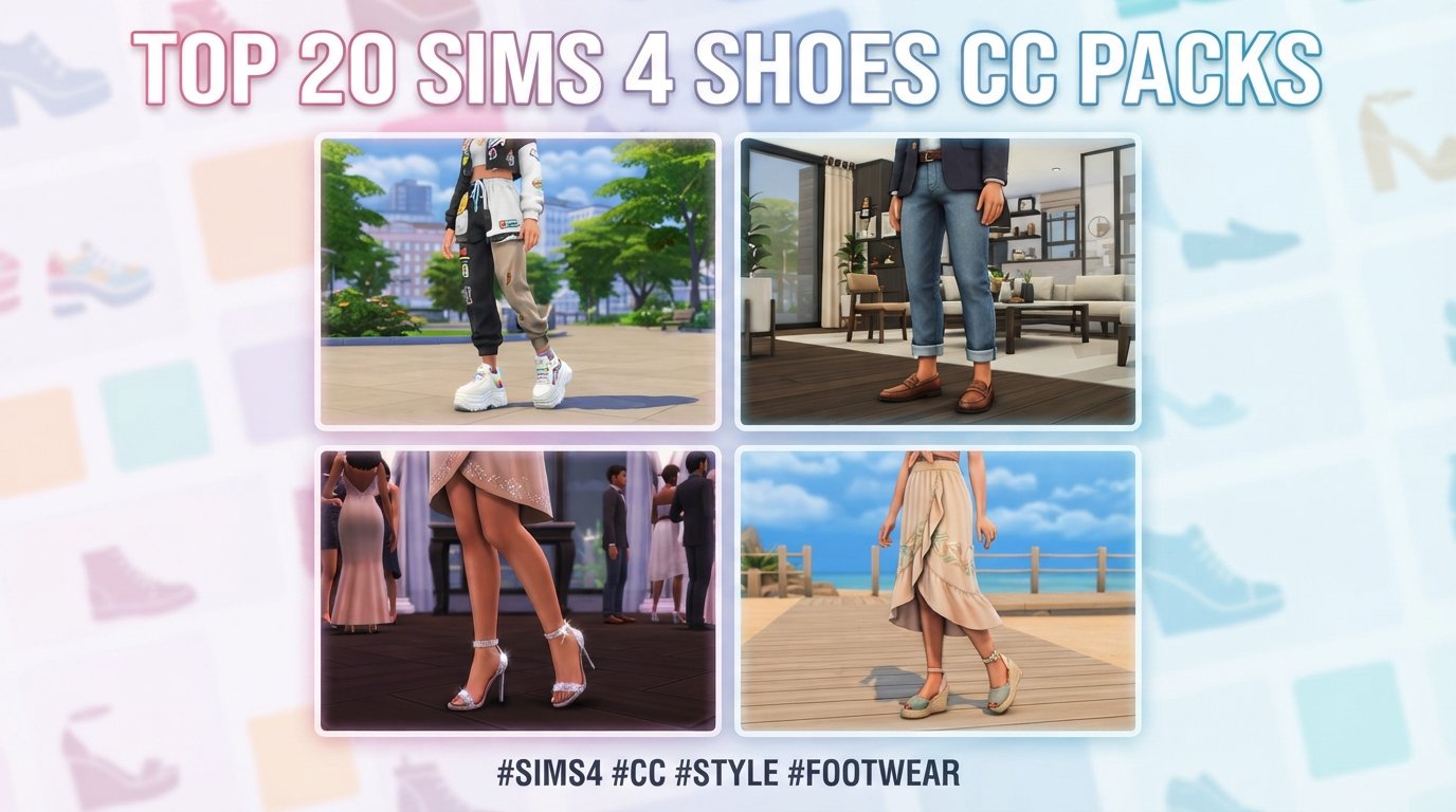 Top 20 Sims 4 Shoes CC Packs – Stylish Custom Footwear for Every Sim
