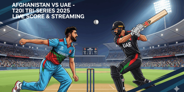 Today Match Afghanistan vs UAE Live | T20I Tri-Series 2025 Score & Streaming