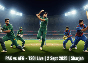 PAK vs AFG T20I Live in Sharjah – 2 Sept 2025 Tri-Series Clash