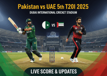 Pakistan vs UAE 5th T20I 2025 Live Score & Updates